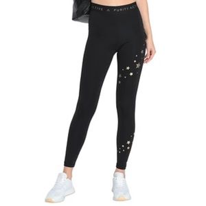 Purity Active Metallic Star Leggings
